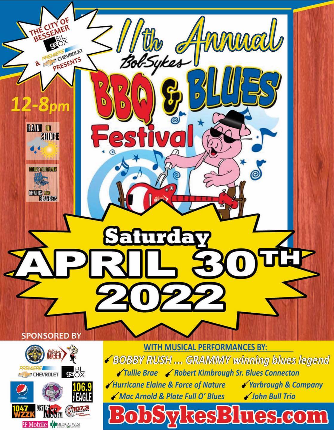 11th Annual Bob Sykes BBQ and Blues Festival The City of Bessemer